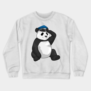 Panda Police Police hat Crewneck Sweatshirt